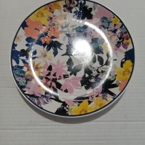 Avon Floral Dinner Plate with Blue and Yellow Accents